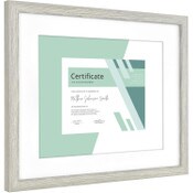 Wholesale - 6pk 11X14" GRAY MATTED WOODGRAIN FRAME C/P 1, UPC: 044021649367